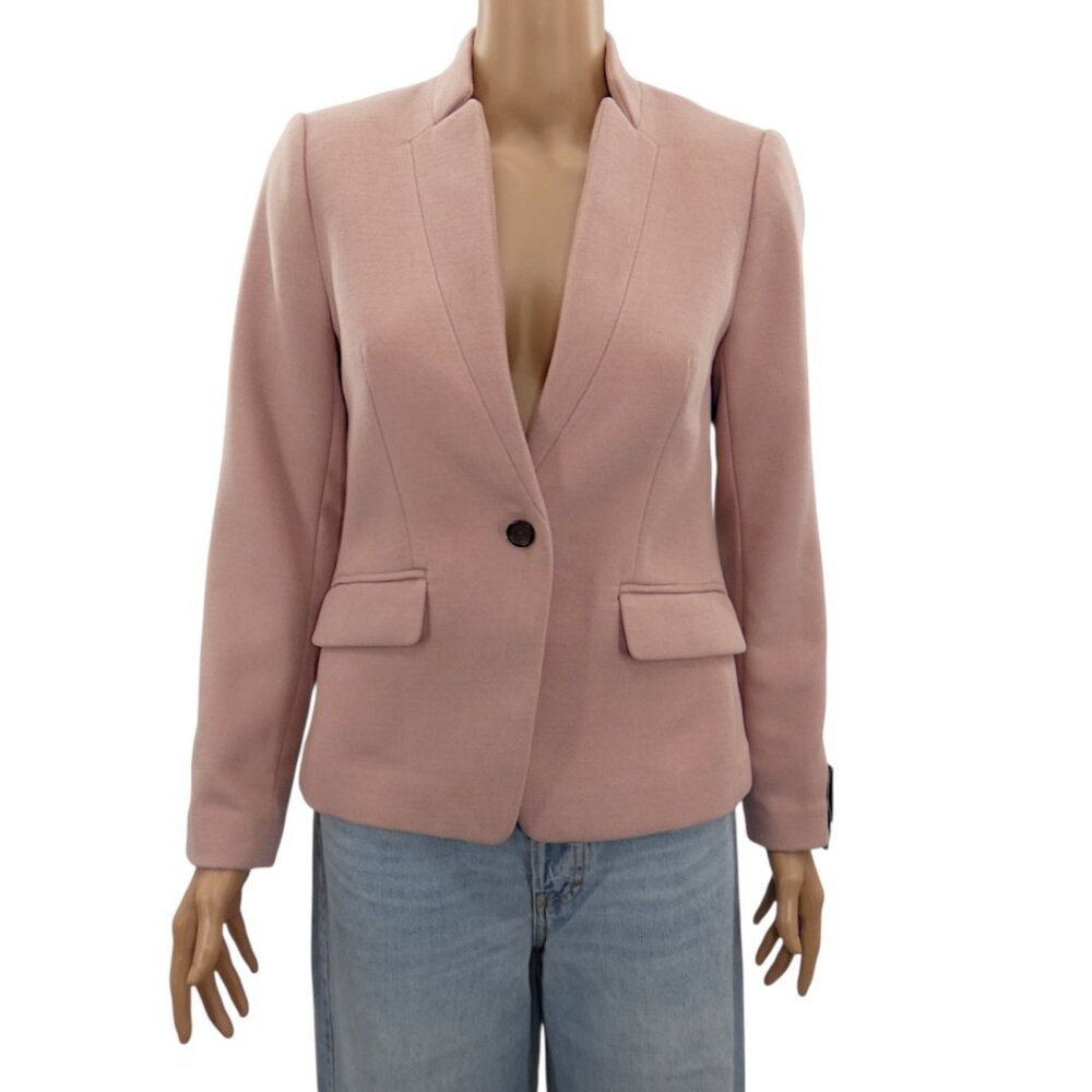 NWT Banana Republic Factory Blazer 4P Pink Sav Clay Tailored Career Chic